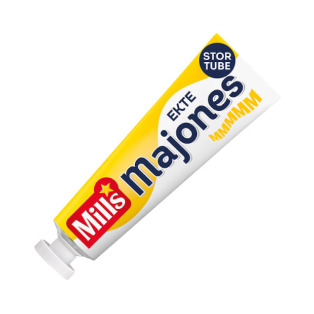 Real Mayonnaise 215g Tube Mills (Majones Ekte) | Mayonnaise | All season, Cooking, Dips | Mills